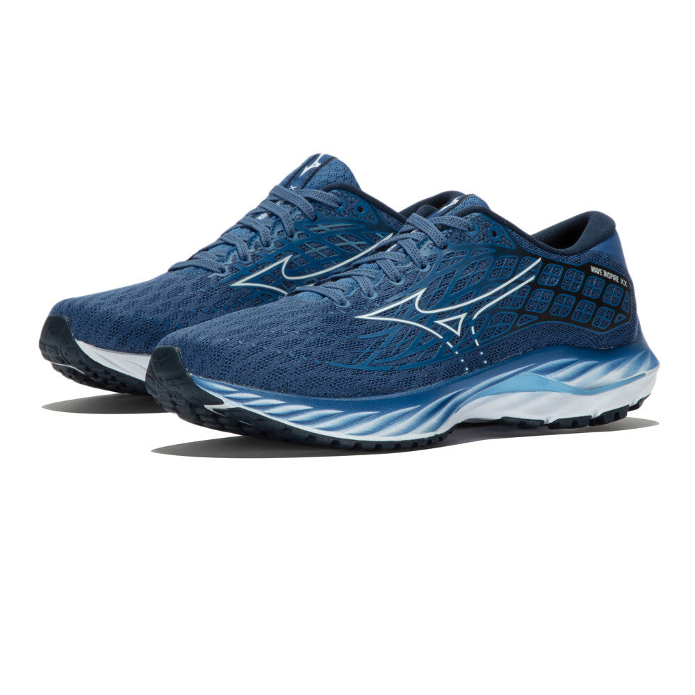 Mizuno Wave Inspire 20 Men s Running Shoe Federal Blue White Alaskan B Metres to Miles