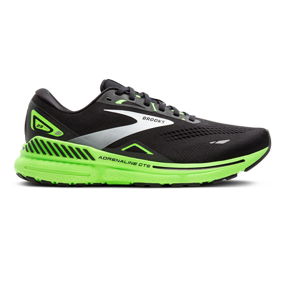 Brooks Adrenaline GTS 23 Men s Running Shoes Black Green White