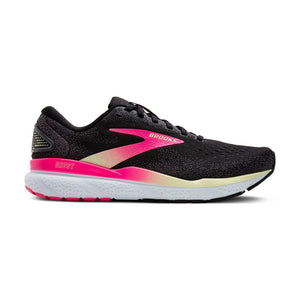 Brooks Ghost 16 Women's Running Shoes D width (Wide) Black / Pink / Yellow