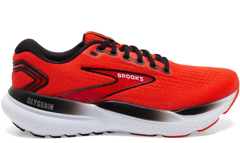 Brooks Glycerin 21 Men s Running Shoes Grenadine Salsa Black