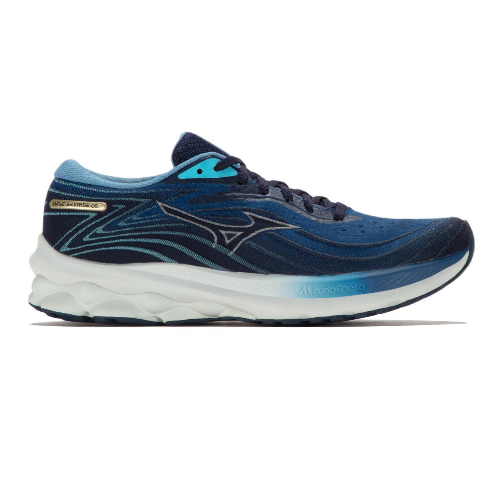 Mizuno Wave Skyrise 5 Men s Running Shoes Classic Blue Plein Air River Blue